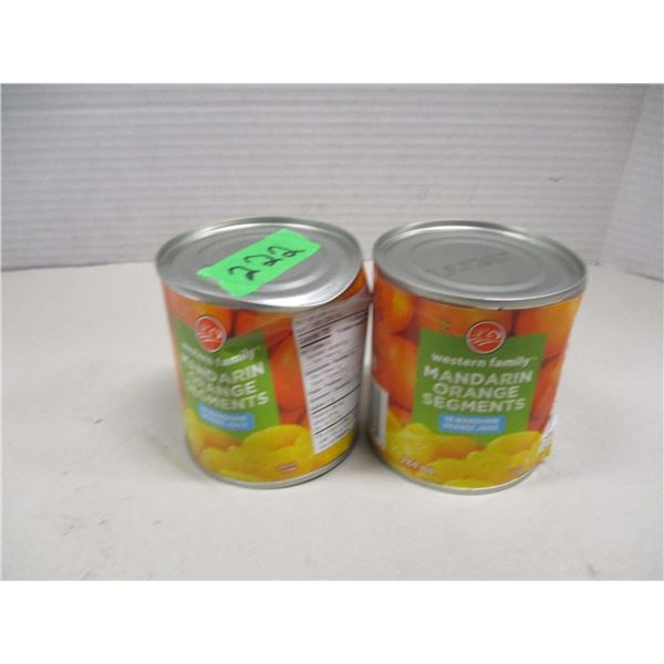 FREIGHT DAMAGE (AS IS):  MANDARIN ORANGE SECTIONS (2 CANS X 284 ML)