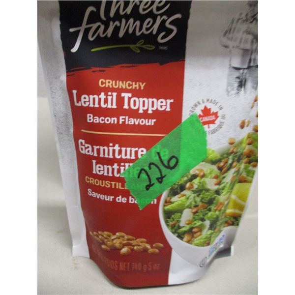 FREIGHT DAMAGE (AS IS):  LENTIL BACON FLAVOR TOPPING - CASE