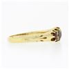 Image 5 : Antique Victorian 18K Gold 1.0 ctw Graduating Old Cut Red Spinel 5 Stone Band Ri