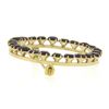 Image 6 : Vintage Retro 14k Yellow Gold 3.3 ctw Round Prong Set Garnet Wreath Circle Brooc