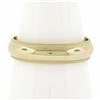 Image 1 : Solid 14k Gold 4.8mm Wide Domed Polished w/ Milgrain Stackable Wedding Band Ring