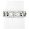 Image 4 : 18k White Gold 1.44 ctw Round Brilliant Diamond Open Center Eternity Band Ring