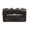 Chanel Black Leather Chocolate Bar Shoulder bag