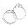 Image 8 : Vintage 14K White Gold 0.62 ctw Diamond Solitaire Engagement & Wedding Ring Set