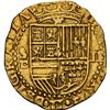 Image 1 : SPAIN, Seville, gold cob 2 escudos, Philip II, assayer Gothic D below mintmark S to left, denominati