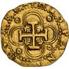 Image 2 : SPAIN, Seville, gold cob 2 escudos, Philip II, assayer Gothic D below mintmark S to left, denominati