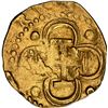 Image 2 : SPAIN, Seville, gold cob 2 escudos, Philip II, assayer Gothic D with open right side below mintmark 