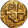 Image 2 : PERU, Lima, gold cob 8 escudos, 1741 V, NGC AU details / rev cleaned, ex-Almenara.