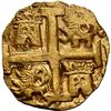 Image 2 : PERU, Lima, gold cob 4 escudos, 1750 R, mule with 8E cross side, NGC MS 64 (Shipwreck Blue Label), "