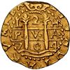 Image 1 : PERU, Lima, gold cob 2 escudos, 1704 H, rare, NGC AU 58, "top pop," ex-Almenara.