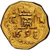 Image 1 : PERU, Cuzco, gold cob 1 escudo, 1698 M, extremely rare, NGC UNC details / rev scratched, ex-Caballer