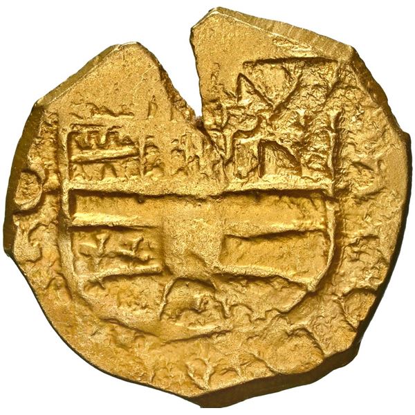 COLOMBIA, Bogotá, gold cob 2 escudos, 1693, assayer not visible (ARCE), PCGS AU55 (1715 Fleet), fine