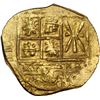 Image 1 : COLOMBIA, Bogotá, gold cob 2 escudos, Charles II posthumous, no assayer (Arce), NGC MS 65 (1715 Flee