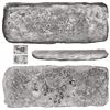 Image 1 : Silver "tumbaga" bar M-144, 6123.6 grams, marked with fineness iUBC (1600/2400 fine), assayer(?) I°B