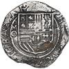 Image 1 : MEXICO, Mexico City, cob 4 reales, Philip II, assayer O below mintmark oM to left.