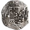 Image 1 : MEXICO, Mexico City, cob 2 reales, Philip II, assayer O below mintmark oM to left.