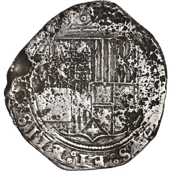 SPAIN, Seville, 4 reales, Ferdinand-Isabel, assayer Gothic D on reverse, mintmark S to right of shie