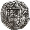 Image 1 : SPAIN, Seville, cob 8 reales, Philip II, assayer Gothic D with open right side at 4 o'clock outside 
