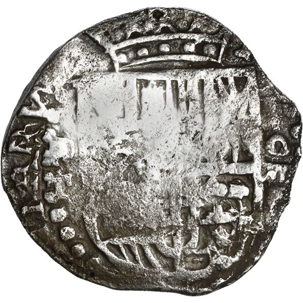 BOLIVIA, Potosí, cob 8 reales, 1619 T, Grade 1.