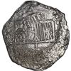 Image 1 : BOLIVIA, Potosí, cob 8 reales, Philip III, assayer not visible, Grade 2.