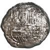 Image 1 : BOLIVIA, Potosí, cob 8 reales, Philip III, assayer not visible, Grade 3.