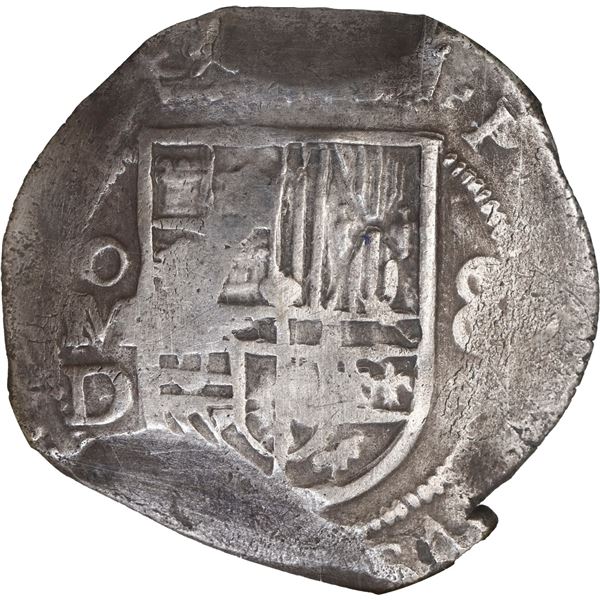 MEXICO, Mexico City, cob 8 reales, Philip III, assayer D/F (ca. 1618), Grade 1, NGC Shipwreck Effect