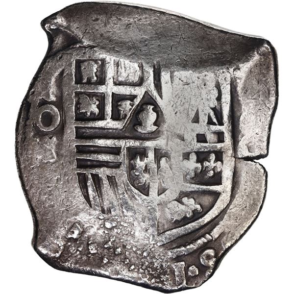 MEXICO, Mexico City, cob 8 reales, Philip IV, assayer not visible.
