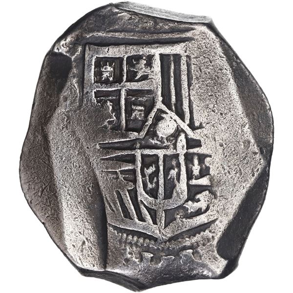 MEXICO, Mexico City, cob 4 reales, Philip IV, assayer not visible.