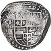 Image 1 : BOLIVIA, Potosí, cob 8 reales, Philip IV, assayer T (late 1620s), "flat" lions.
