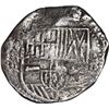 Image 1 : BOLIVIA, Potosí, cob 8 reales, Philip IV, assayer not visible (1630s).