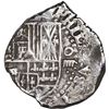 Image 1 : BOLIVIA, Potosí, cob 4 reales, Philip IV, assayer not visible (late 1620s), "flat" lions.