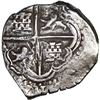 Image 2 : BOLIVIA, Potosí, cob 4 reales, Philip IV, assayer not visible (late 1620s), "flat" lions.