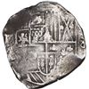 Image 1 : BOLIVIA, Potosí, cob 4 reales, Philip IV, assayer not visible (1630s), error denomination 8.