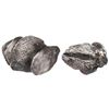 Image 1 : SPANISH COLONIAL, Mexico City and Potosí, clump of six cob 8 reales in dark debris, assayers not vis