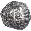 Image 1 : BOLIVIA, Potosí, cob 8 reales, 1653 E, •PH• at top, •pomegranate[x=#8226/