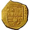 Image 1 : COLOMBIA, Bogotá, gold cob 2 escudos, Philip IV, assayer R below denomination II to right, NGC MS 63