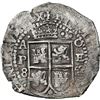 Image 2 : BOLIVIA, Potosí, cob 8 reales, 1652 E, Transitional Type IV/A, NGC XF details / saltwater damage (Sh