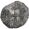 Image 2 : BOLIVIA, Potosí, cob 8 reales, 1652 E, Transitional Type V/A, motto as PLVS-VL-TRA, NGC AU details /