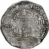 Image 1 : BOLIVIA, Potosí, cob 8 reales, 1652 E, Transitional Type V/B (mule), rare, NGC VF details / saltwate
