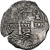 Image 1 : BOLIVIA, Potosí, cob 8 reales, 1652 E, Transitional Type VII/A, NGC AU details / saltwater damage (S