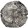 Image 2 : BOLIVIA, Potosí, cob 8 reales, 1652 E, Transitional Type VII/A, NGC XF details / saltwater damage (S