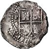 Image 2 : BOLIVIA, Potosí, cob 4 reales, 1652 E, transitional McLean Type I, both denominations 4 over 2, NGC 