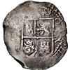 Image 2 : BOLIVIA, Potosí, cob 4 reales, 1652 E, transitional McLean Type I, lower denomination 4 over E, NGC 