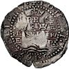 Image 1 : BOLIVIA, Potosí, cob 8 reales, 1652 E, post-transitional (Transitional Type VIII/B), 1-PH-6 at top, 