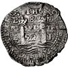 Image 1 : BOLIVIA, Potosí, cob 8 reales, 1652 E, post-transitional (Transitional Type VIII/B), P/E at top left