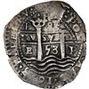 Image 1 : BOLIVIA, Potosí, cob 8 reales, 1653 E, •PH• at top, •pomegranate[x=#8226/