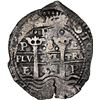 Image 1 : BOLIVIA, Potosí, cob 8 reales, 1653 E, •PH• at top, •pomegranate[x=#8226/