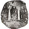 Image 1 : BOLIVIA, Potosí, cob 4 reales, 1652 E, post-transitional (McLean Type III), 1-PH-6 at top, NGC VF de