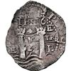 Image 1 : BOLIVIA, Potosí, cob 4 reales, 1652 E, post-transitional (McLean Type III), 1-PH-6 at top, NGC XF de