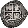 Image 2 : BOLIVIA, Potosí, cob 4 reales, 1653 E, retrograde denomination 4, •PH• at top, [x=